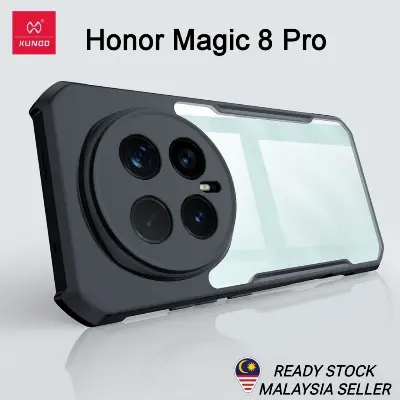 Picture of XUNDD CASE For Honor Magic 8 Pro Phone Case Air-bag Anti Drop Anti Scratch Protective Covers Shockproof Protection Miltary Grade Black Bumper Case Airbags Shockproof Protective Transparent Back Cover