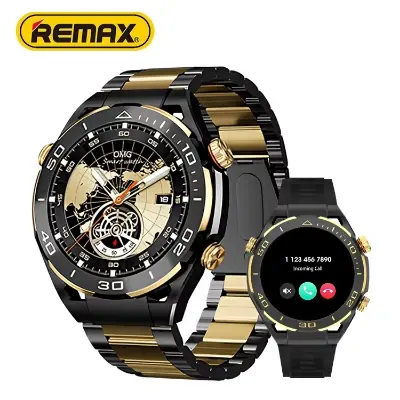 Picture of Remax Watch 17 Reloje Smartwatch Health Tracker Phone Smart Fitness Watches IP67 Waterproof Connected Smart Watch Sets With Straps Black and Gold