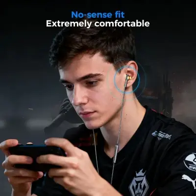 Picture of Plextone G18 Type-C Armor Gaming Earphone Headset In-ear Earbud Game Mode Microphone USB C Earphone