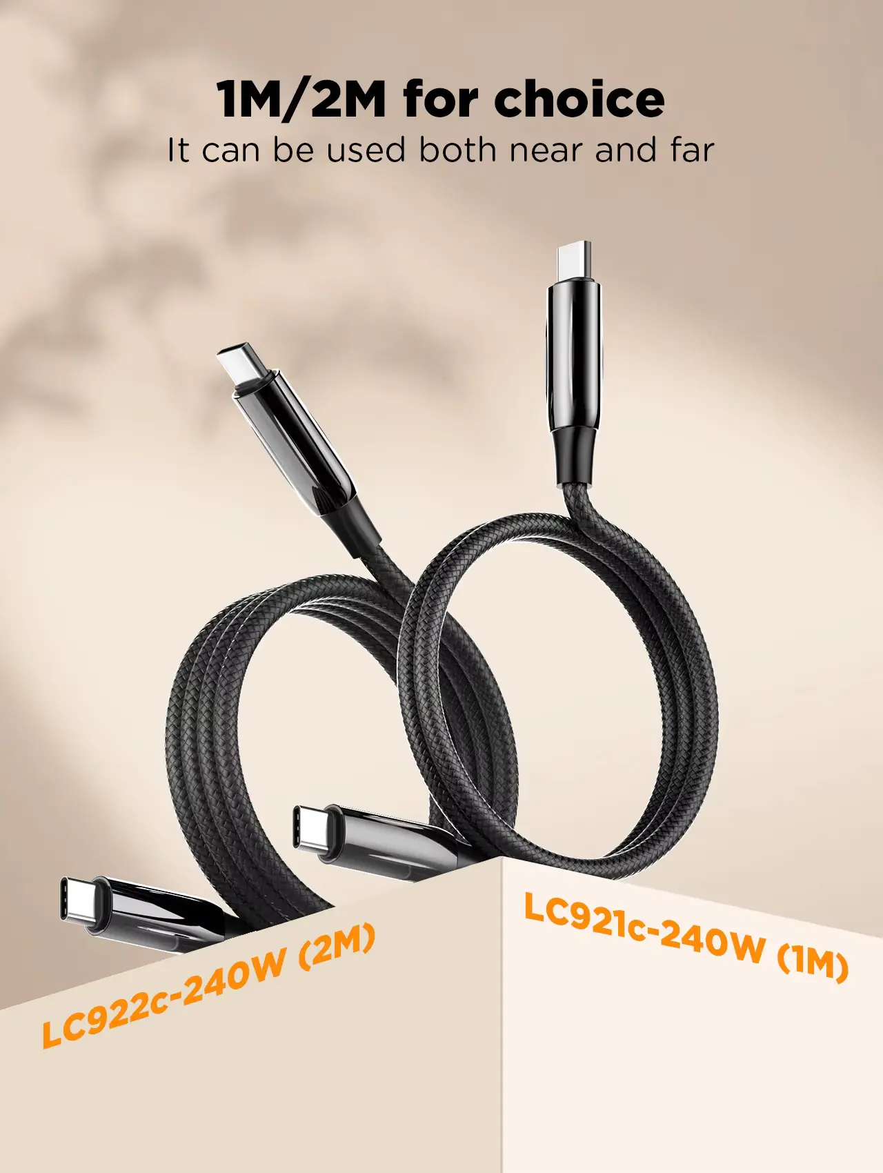 Picture of LDNIO LC921c 240W High Power PD3.1 Fast Charge Protocol E-marker Chip Fast Charging Charger Data Cable