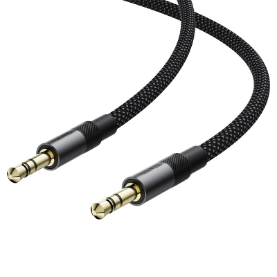 Picture of ACEFAST J10 Aux Audio Cable 3.5mm to 3.5mm Compatible with Mobile Tablet Phone Samsung Xiaomi Oppo Huawei Black