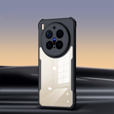 Picture of XUNDD CASE For Vivo X300 Pro Phone Case Air-bag Anti Drop Anti Scratch Protective Covers Shockproof Protection Miltary Grade Black Bumper Case Airbags Shockproof Protective Transparent Back Cover