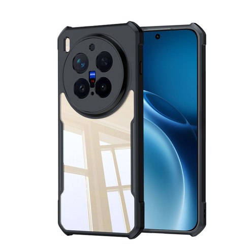 Picture of XUNDD CASE For Vivo X300 Pro Phone Case Air-bag Anti Drop Anti Scratch Protective Covers Shockproof Protection Miltary Grade Black Bumper Case Airbags Shockproof Protective Transparent Back Cover