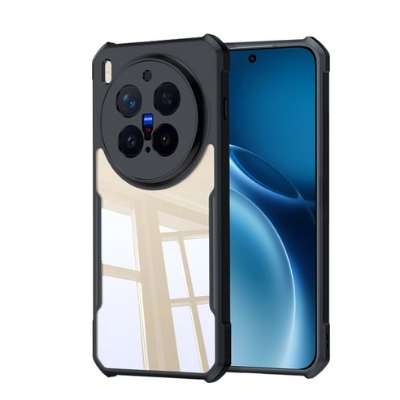 Picture of XUNDD CASE For Vivo X300 Pro Phone Case Air-bag Anti Drop Anti Scratch Protective Covers Shockproof Protection Miltary Grade Black Bumper Case Airbags Shockproof Protective Transparent Back Cover