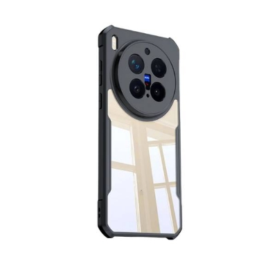 Picture of XUNDD CASE For Vivo X300 Pro Phone Case Air-bag Anti Drop Anti Scratch Protective Covers Shockproof Protection Miltary Grade Black Bumper Case Airbags Shockproof Protective Transparent Back Cover