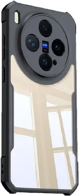 Picture of XUNDD CASE For Vivo X300 Phone Case Air-bag Anti Drop Anti Scratch Protective Covers Shockproof Protection Miltary Grade Black Bumper Case Airbags Shockproof Protective Transparent Back Cover