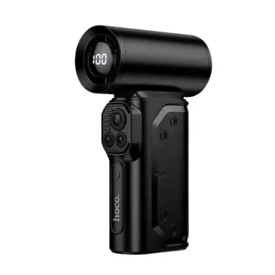 Picture of Hoco HX68 Flujo Turbo Jet Fan Digital Display Violent 130000RPM Ultra High Speed Total 8000mAh Battery Low Noise Mini Fan for Cooling