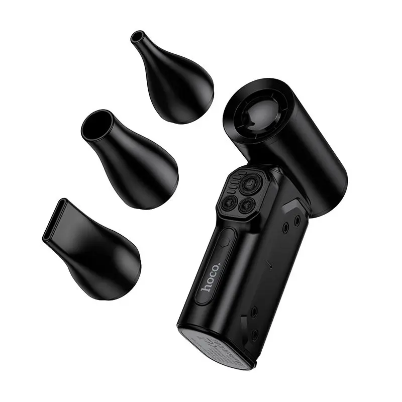 Picture of Hoco HX68 Flujo Turbo Jet Fan Digital Display Violent 130000RPM Ultra High Speed Total 8000mAh Battery Low Noise Mini Fan for Cooling