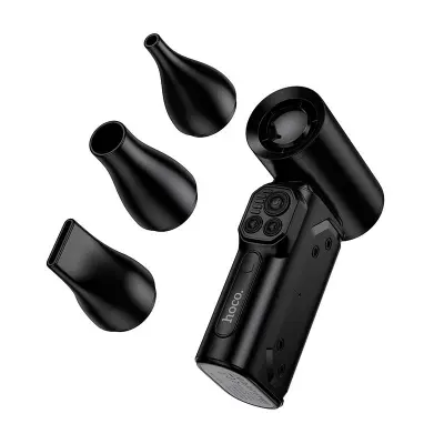 Picture of Hoco HX68 Flujo Turbo Jet Fan Digital Display Violent 130000RPM Ultra High Speed Total 8000mAh Battery Low Noise Mini Fan for Cooling