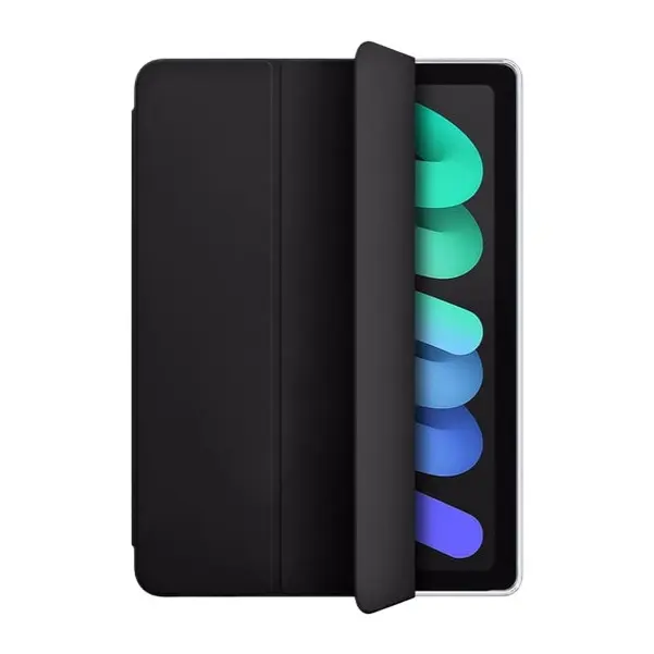 Picture of Flip Case For iPad Mini 6 and iPad Mini 7 Cover 8.3 inch Tri-Fold Smart Tablet PU Leather Case, Hard PC Back Shell Slim Case Multi- Viewing Angles Stand Hard Shell Folio Case Cover with Pencil Holder