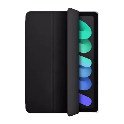 Picture of Flip Case For iPad Mini 6 and iPad Mini 7 Cover 8.3 inch Tri-Fold Smart Tablet PU Leather Case, Hard PC Back Shell Slim Case Multi- Viewing Angles Stand Hard Shell Folio Case Cover with Pencil Holder