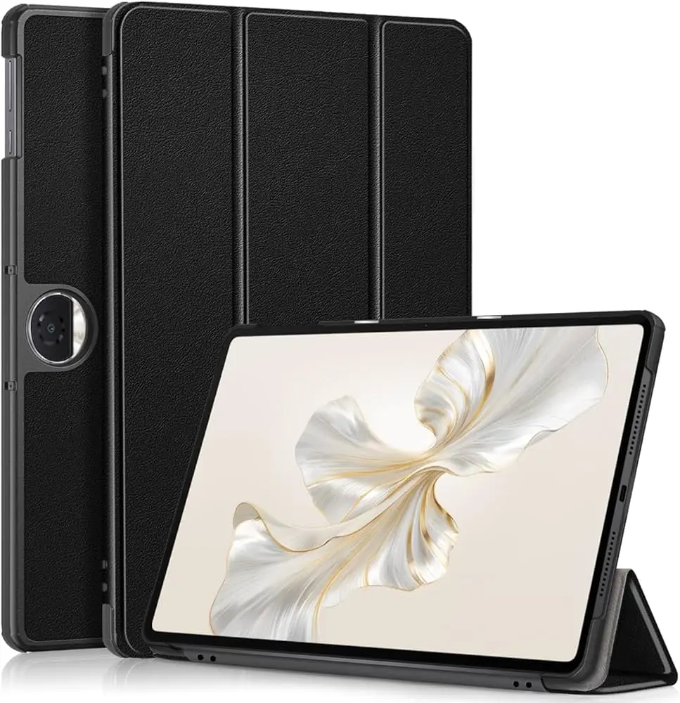 Picture of For Honor Pad 9 Case Smart Folio Flip Cover Acrylic Hard Back Stand Cover For Honor Pad9 12.1 inch 2023 Case with Pencil Holder