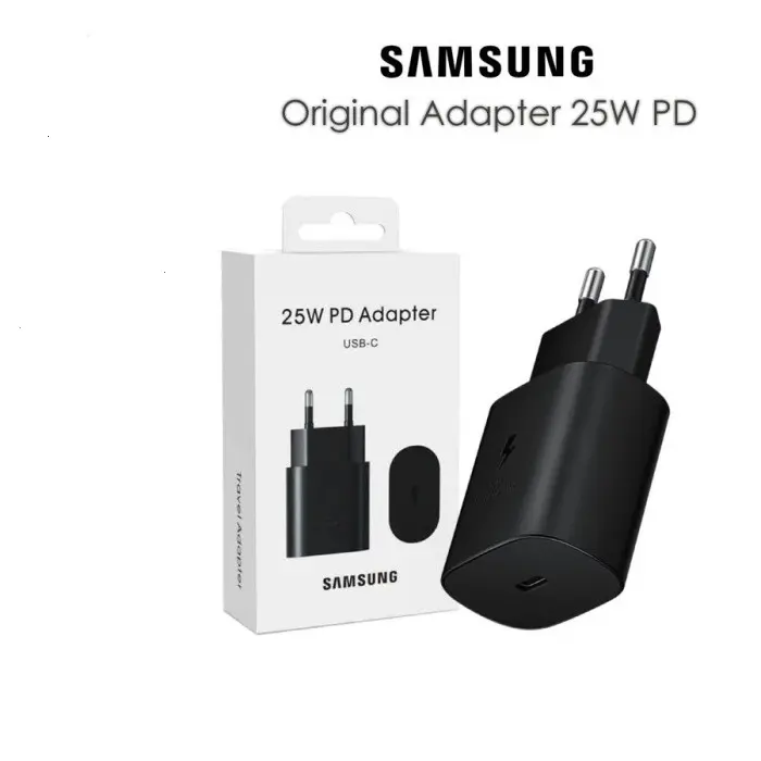 Picture of Samsung 25W Charger Travel Adapter Wired C To C Cable PD 3.0 25 Watt Type C Fast Charging For Samsung Galaxy A54 5G A34 A15 A14 A25 A53 5G A35 S22 S22+ Fold3 Flip3 M53 5G M51 M33 5G M31S F23 5G S21 S21+ S21 FE Others