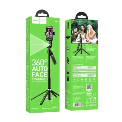 Picture of HOCO K32 Smart Selfies Tripods Face Tracking Stand For Mobile Phone Live Broadcast Holder Support Photo Tripod Multi-functional Video Recording Selfie Landing Tripod