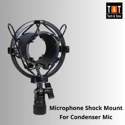 Picture of Universal Microphone Shock Mount for Condenser Mic Plastic (Black)