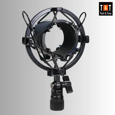 Picture of Universal Microphone Shock Mount for Condenser Mic Plastic (Black)