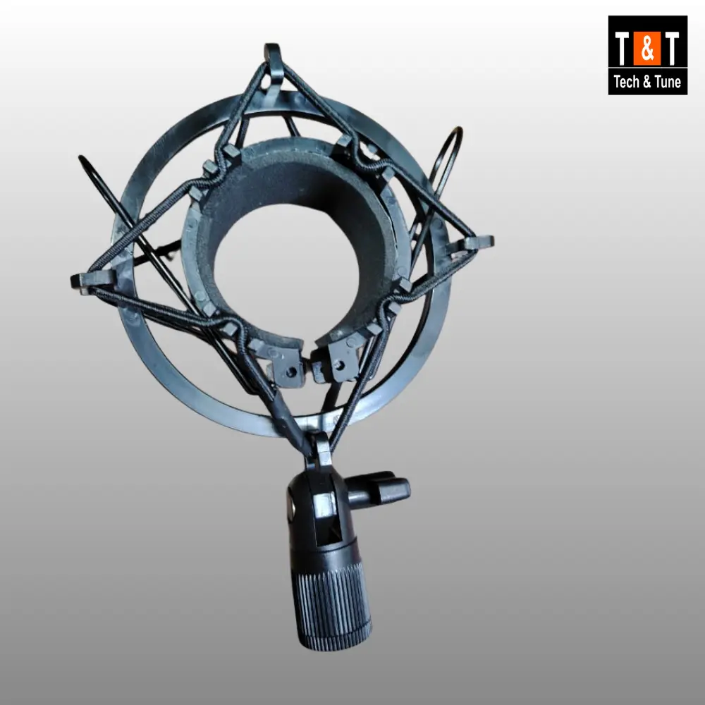 Picture of Universal Microphone Shock Mount for Condenser Mic Plastic (Black)