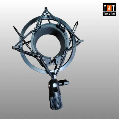 Picture of Universal Microphone Shock Mount for Condenser Mic Plastic (Black)