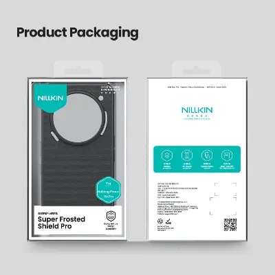 Picture of For Nothing Phone 3A Pro NILLKIN Super Frosted Shield Pro Dual Protective Material PC and TPU Bumper Protective Case Anti-Fingerprint Matte Texture Back Cover