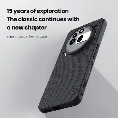 Picture of For Nothing Phone 3A Pro NILLKIN Super Frosted Shield Pro Dual Protective Material PC and TPU Bumper Protective Case Anti-Fingerprint Matte Texture Back Cover