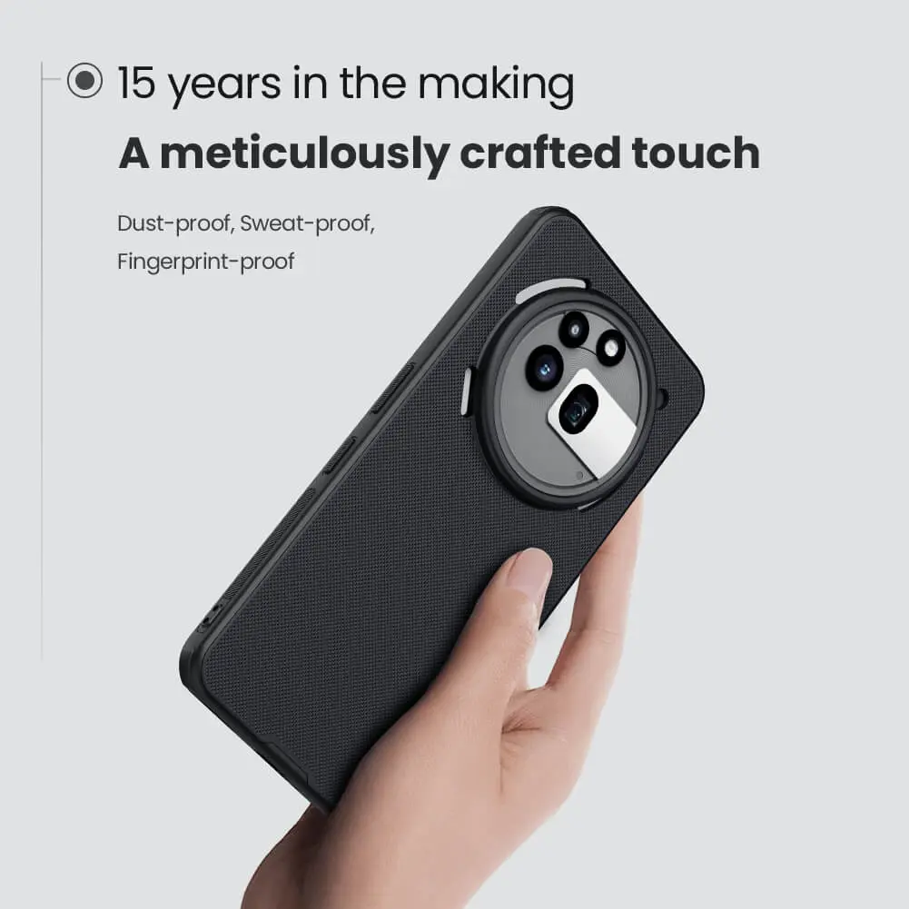 Picture of For Nothing Phone 3A Pro NILLKIN Super Frosted Shield Pro Dual Protective Material PC and TPU Bumper Protective Case Anti-Fingerprint Matte Texture Back Cover