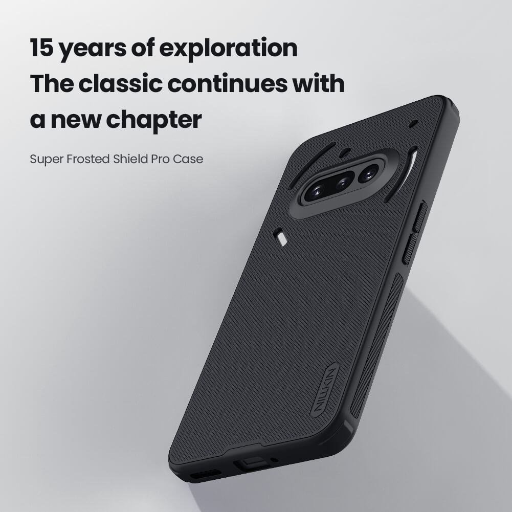 Picture of For Nothing Phone 3A NILLKIN Super Frosted Shield Pro Dual Protective Material PC and TPU Bumper Protective Case Anti-Fingerprint Matte Texture Back Cover