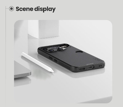 Picture of For Nothing Phone 3 NILLKIN Super Frosted Shield Pro Dual Protective Material PC and TPU Bumper Protective Case Anti-Fingerprint Matte Texture Back Cover