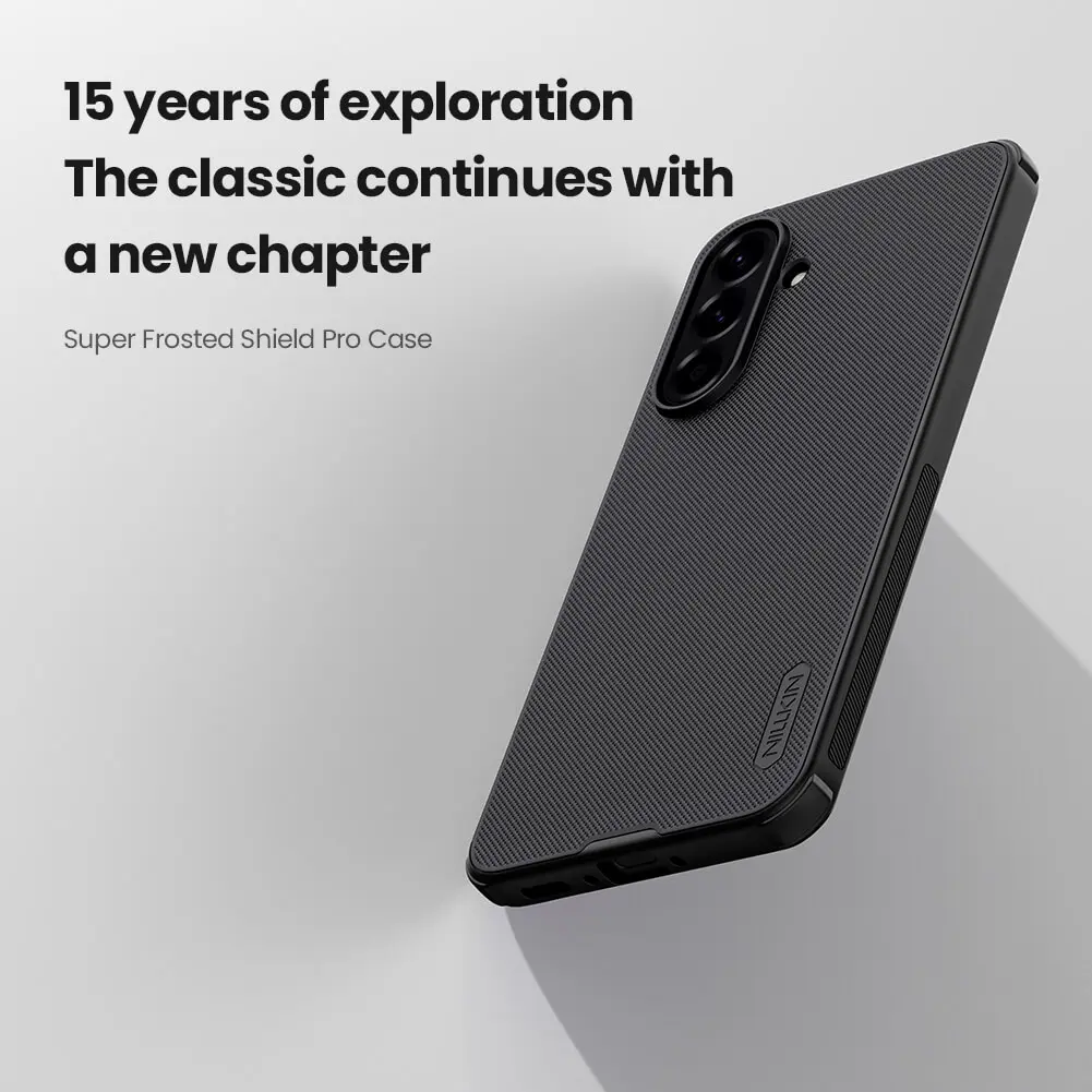 Picture of For Samsung Galaxy A36 5G NILLKIN Super Frosted Shield Pro Dual Protective Material PC and TPU Bumper Protective Case Anti-Fingerprint Matte Texture Back Cover