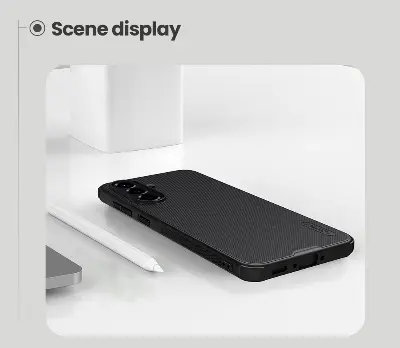 Picture of For Samsung Galaxy A36 5G NILLKIN Super Frosted Shield Pro Dual Protective Material PC and TPU Bumper Protective Case Anti-Fingerprint Matte Texture Back Cover