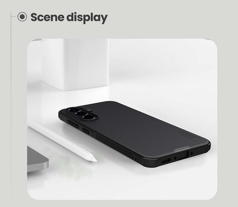 Picture of For Samsung Galaxy A56 5G NILLKIN Super Frosted Shield Pro Dual Protective Material PC and TPU Bumper Protective Case Anti-Fingerprint Matte Texture Back Cover