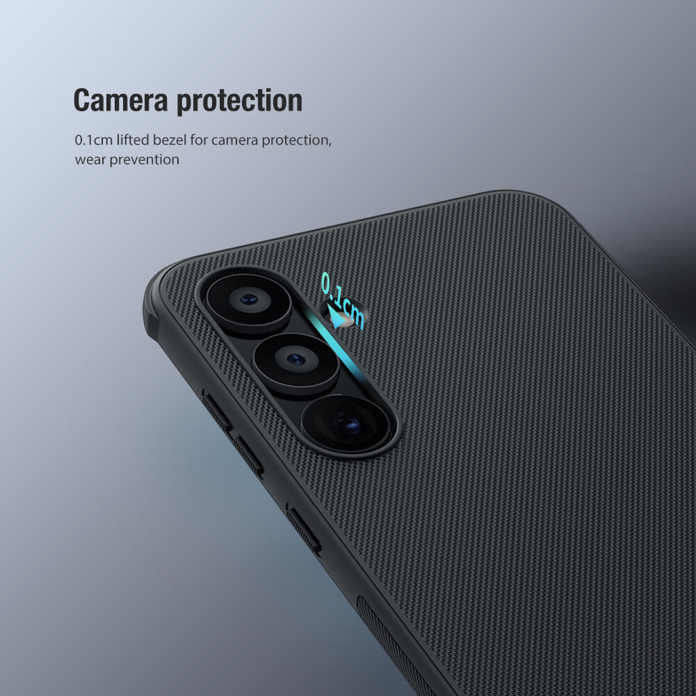 Picture of For Samsung Galaxy A55 5G NILLKIN Super Frosted Shield Pro Dual Protective Material PC and TPU Bumper Protective Case Anti-Fingerprint Matte Texture Back Cover