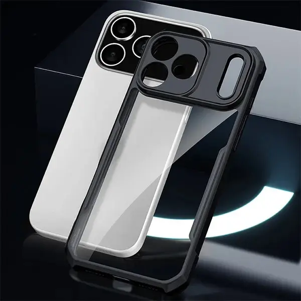 Picture of XUNDD CASE For iPhone 17 Pro Max Phone 6.9 Inches Military Grade Black Bumper Case Airbags Shockproof Protective Transparent Back Cover