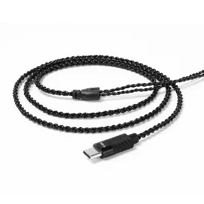 Picture of KZ Earphone Phone Type-C Interface Upgrade Cable 0.75mm 2 Pin USB-C Wire with Microphone for EDX PRO ZSN PRO ZSN PRO ZSN PRO TRN 1 TRN 1 Pro