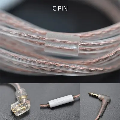 Picture of KZ Original Cable High-Purity Copper Twist Earphone Wire 3.5mm Cable For ZS3 ZS4 EDX ZSN ZSN Pro ZSN Pro X ZST ASX EDX ZSX CA4 C12 C16 ZAX C10