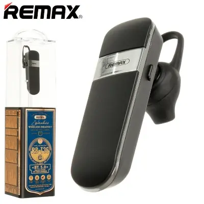 Picture of REMAX RB-T36 Headset Bluetooth V5.0 Headset For Driving Single Headset For Calls Ear-Hook Headsets Handsfree With Microphone HD Voice Headset