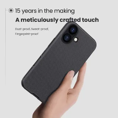 Picture of For iPhone 17 6.3 Inches NILLKIN Super Frosted Shield Pro Dual Protective Material PC and TPU Bumper Protective Case Anti-Fingerprint Matte Texture Back Cover