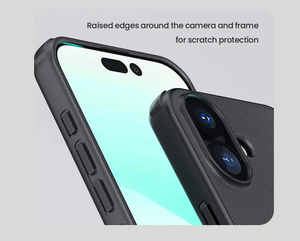 Picture of For iPhone 17 6.3 Inches NILLKIN Super Frosted Shield Pro Dual Protective Material PC and TPU Bumper Protective Case Anti-Fingerprint Matte Texture Back Cover