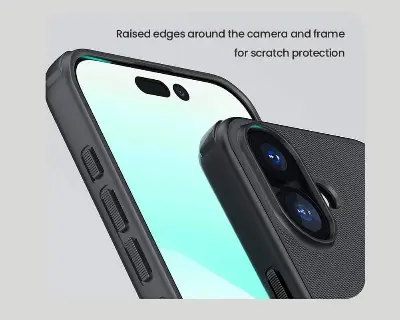 Picture of For iPhone 17 6.3 Inches NILLKIN Super Frosted Shield Pro Dual Protective Material PC and TPU Bumper Protective Case Anti-Fingerprint Matte Texture Back Cover