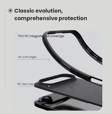 Picture of For iPhone 17 Air 6.6 Inches NILLKIN Super Frosted Shield Pro Dual Protective Material PC and TPU Bumper Protective Case Anti-Fingerprint Matte Texture Back Cover