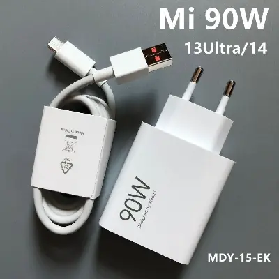 Picture of Xiaomi USB Charger 90w EU Turbo Fast Charging Power Adapter Xiao Mi 15 14 13 Ultra 13t Pad 6 Redmi Note 13 Pro 11 Poco X7