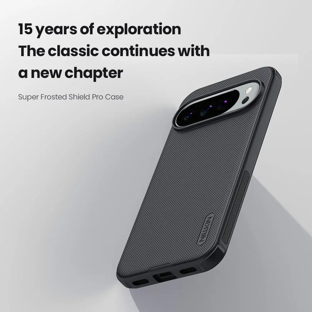 Picture of For Google Pixel 10 Pro Phone 6.3 Inches NILLKIN Super Frosted Shield Pro Dual Protective Material PC and TPU Bumper Protective Case Anti-Fingerprint Matte Texture Back Cover For Pixel 10