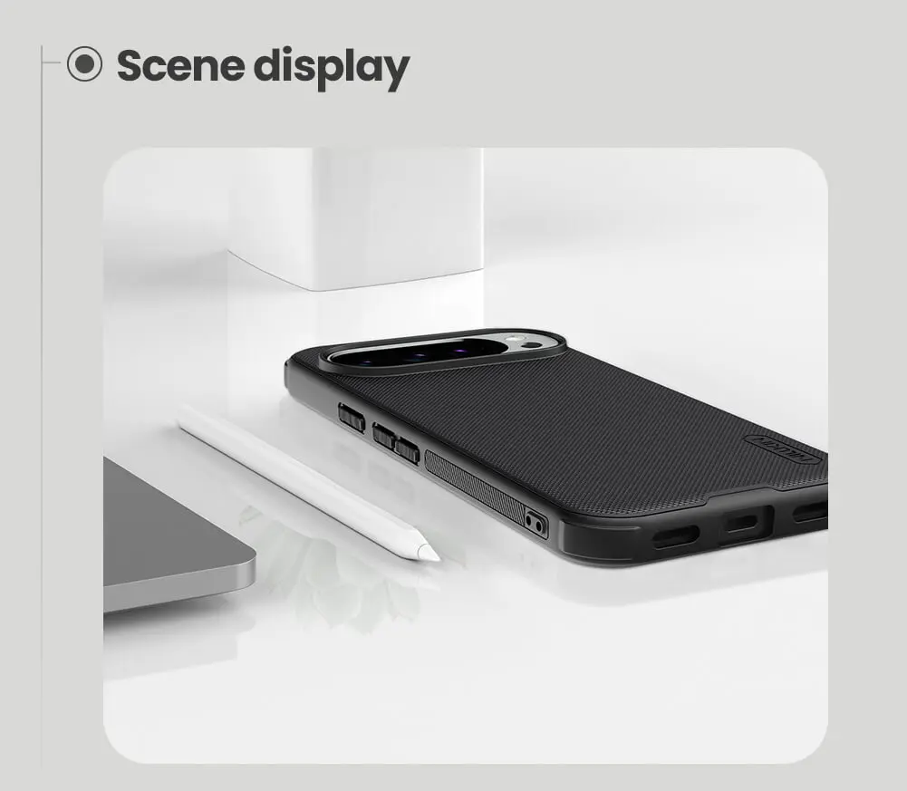 Picture of For Google Pixel 10 Pro Phone 6.3 Inches NILLKIN Super Frosted Shield Pro Dual Protective Material PC and TPU Bumper Protective Case Anti-Fingerprint Matte Texture Back Cover For Pixel 10