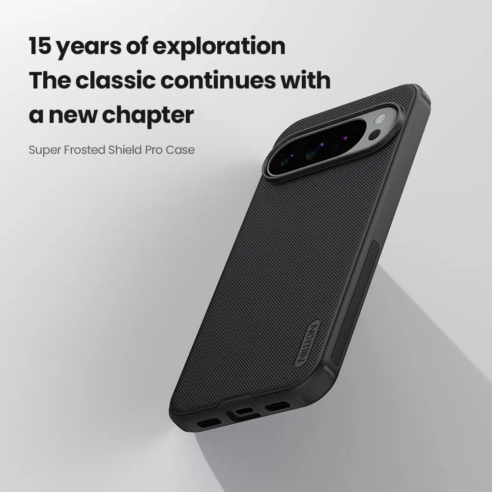 Picture of For Google Pixel 10 Pro XL Phone 6.8 Inches NILLKIN Super Frosted Shield Pro Dual Protective Material PC and TPU Bumper Protective Case Anti-Fingerprint Matte Texture Back Cover For Pixel 10 Pro XL