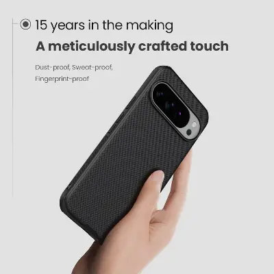 Picture of For Google Pixel 10 Pro XL Phone 6.8 Inches NILLKIN Super Frosted Shield Pro Dual Protective Material PC and TPU Bumper Protective Case Anti-Fingerprint Matte Texture Back Cover For Pixel 10 Pro XL