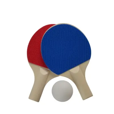 Picture of Table Tennis Game 3 Pcs Set (2 Pcs Bat + 1 Pcs Ball)