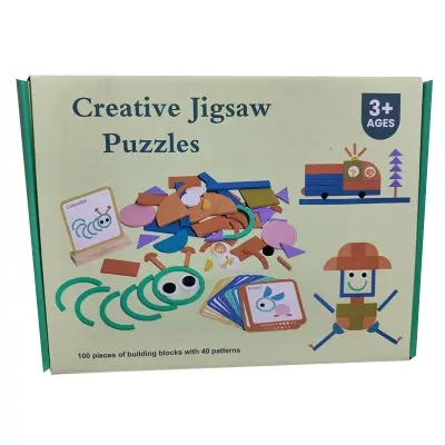 Picture of Wooden Creative Jigsaw Puzzles Stick Toys Intelligence Game Montessori Early Educational Toys Sensory Thinking children Toy Wooden