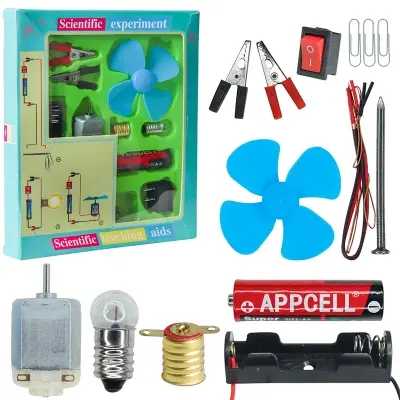 Picture of Scientific Experiment Kit – Scientific Kit for Kids, STEM Kit, Electric Circuit Kit for Students with Motor Fan Toy, DIY Science Kit for Students, Science Experiment Kit