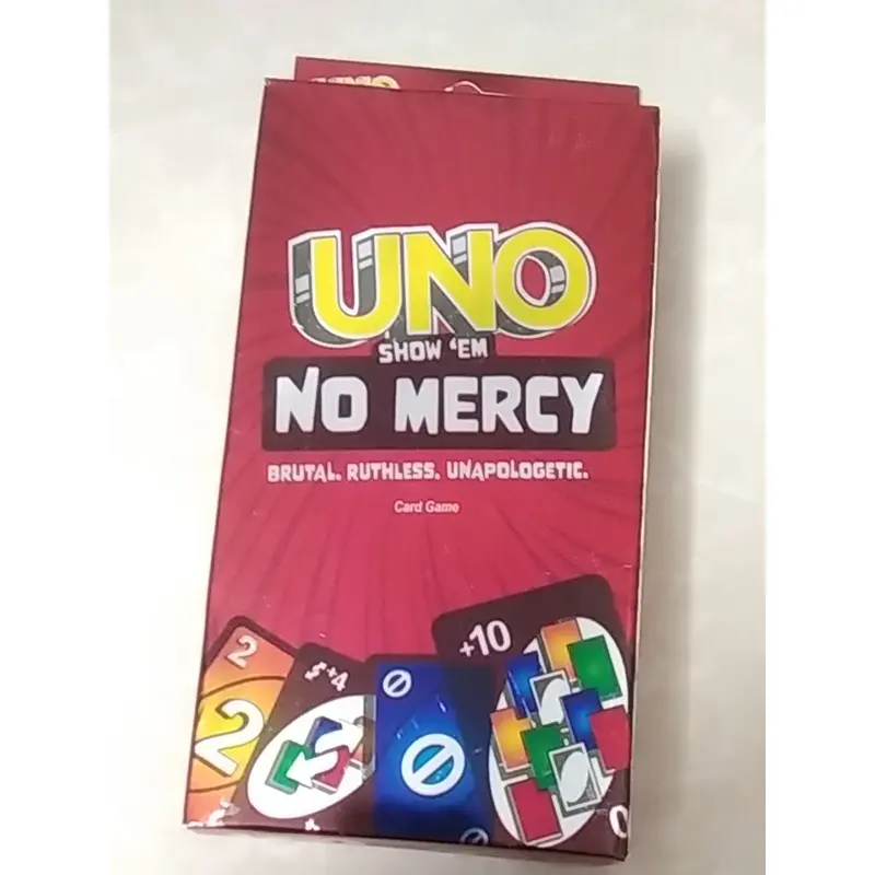Picture of UNO playing cards NO MERCY foreign trade playing cards English version cards poker cards spot