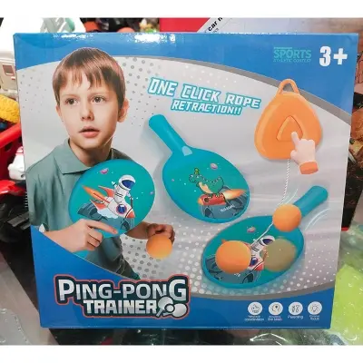 Picture of Kids ping pong trainers, indoor outdoor games for kids, activity playtime for children, ping pong racquets, gifts for children