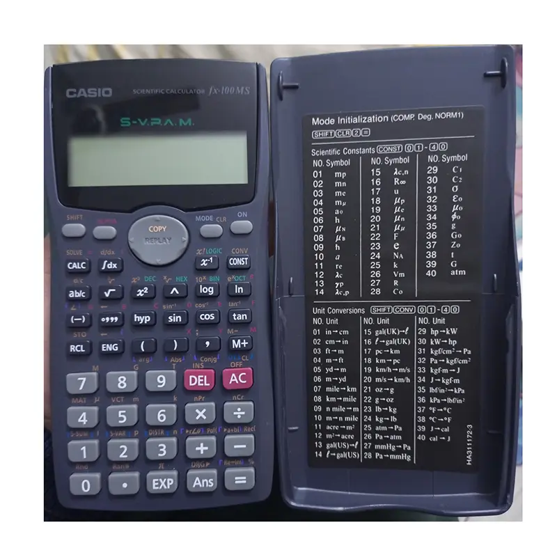 Picture of FX 100MS Scientific Calculator, Calculator (1st edition)(thailand variant)l– 300 Functions  – Non-Programmable – Exam Use Model, Calculator for students